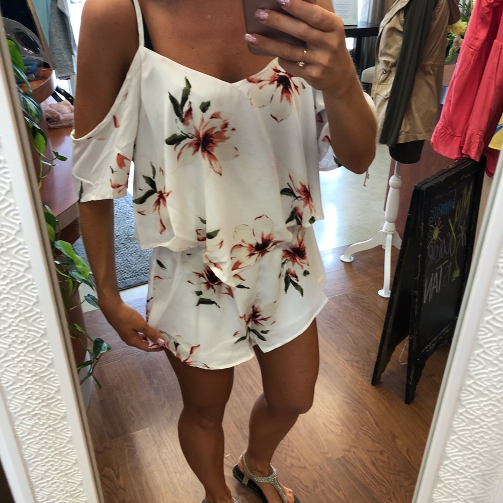 Floral romper!